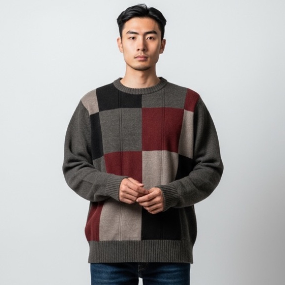 Vintage Oscar De La Renta Cotton Blend Knit Sweater